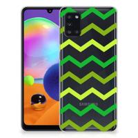 Samsung Galaxy A31 | TPU bumper | Zigzag Groen