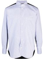 Junya Watanabe MAN chemise en coton à rayures - Blanc