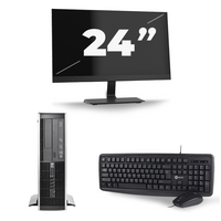 HP Compaq Elite 8300 SFF - Intel Core i5-3e Generatie - 8GB RAM - 256GB SSD - Windows 10 + 1x 24 inch Monitor