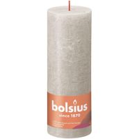 Bolsius Rustiko Shine kaars Cylinder Grijs 1 stuk(s) - thumbnail