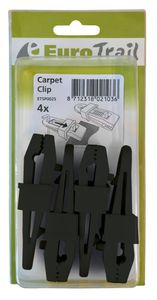 Eurotrail ETSP0025 tentaccessoire Set met klemmen & binders Polyvinyl chloride (PVC) Zwart 4 stuk(s)