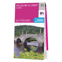 Wandelkaart - Topografische kaart 052 Landranger Pitlochry & Crieff |