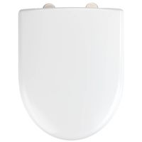 Wenko Toiletbril Geberit Renova 37 X 46 Cm Rvs Wit - thumbnail