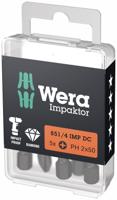 Wera 851/4 Impaktor DC Phillips Bit PH2 x 50mm VE=5 - 05057656001 Wera 851/4 Impaktor DC Phillips Bit PH2 x 50mm VE=5 - 05057656001