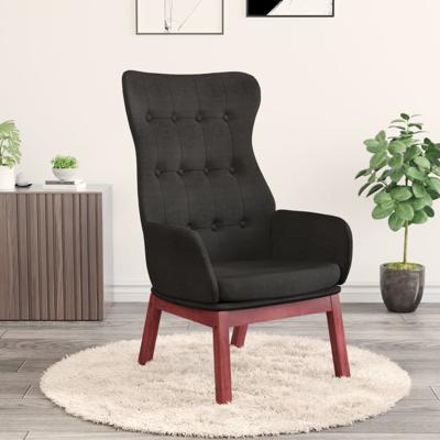 Relaxstoel stof zwart