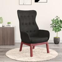 Relaxstoel stof zwart