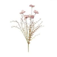 Roze papaver/klaproosjes kunstbloemen takken 53 cm decoratie - Kunstbloemen - thumbnail