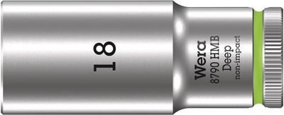 Wera 8790 HMB Deep Hand- en Machinedop met 3/8"-aandrijving, 15 x 64 mm - 05004537001