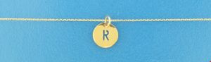 TFT Collier Geelgoud Letter R 0,8 mm x 40-42-44 cm