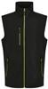 Ragetta RG915 Navigate 2-Layer Softshell Bodywarmer - Black/Lime - M Ragetta RG915 Navigate 2-Layer Softshell Bodywarmer - Black/Lime - M