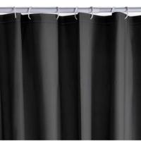 Wafel Douchegordijn - Zwart - PEVA - 180 x 200 cm - 12 Haken - UTILITY - TODAY