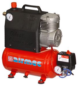 Airmec KZ 12-24 Draagbare olievrije zuigercompressor | 60-120 l/min - 564801224