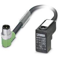 Phoenix Contact 1435645 Sensor/actuator connector, geassembleerd M12 Aantal polen (sensoren): 3 Stekker, haaks 0.60 m 1 stuk(s)