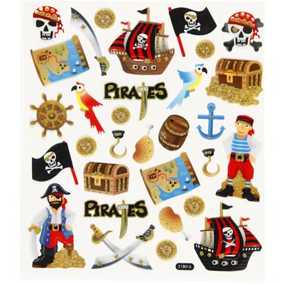 Creativ Company Stickers, piraten, vel 15x16,5 cm, 1 vel