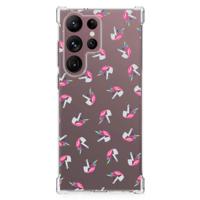 Doorzichtige Silicone Hoesje voor Samsung Galaxy S23 Ultra Unicorns Doorzichtige Silicone Hoesje voor Samsung Galaxy S23 Ultra Unicorns