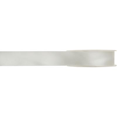 Hobby/decoratie satijnen lint - ivoorwit - 1 cm x 25 meter - cadeauverpakking - polyester