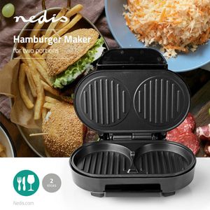 Nedis Hamburgermaker - KAHM100BK - Zwart