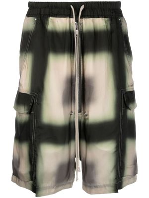 Rick Owens short sarouel à imprimé graphique - Noir