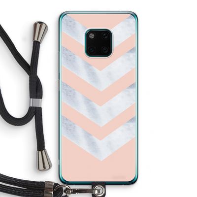 Marmeren pijlen: Huawei Mate 20 Pro Transparant Hoesje met koord