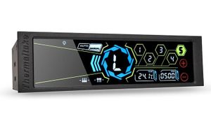 Thermaltake AC-010-B51NAN-A1 PC-ventilatorcontroller (5.25) Aantal kanalen: 5 Incl. touchscreen, Incl. temperatorsensor