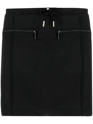Courrèges robe courte à patch logo - Noir