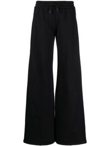 Off-White pantalon de jogging en coton à bande logo - Noir