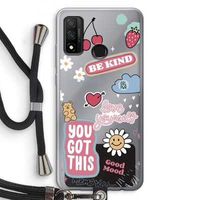 Positivity: Huawei P Smart (2020) Transparant Hoesje met koord