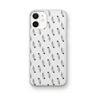 Pluimen: iPhone 12 mini Transparant Hoesje
