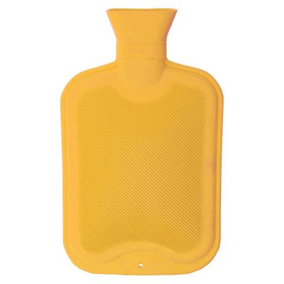 Warmwaterkruik - 2L - geel - rubber - kruik - bedkruik