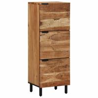 Highboard met plank Bruin 40 x 33 x 110 cm Massief acaciahout