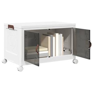 VidaXL Opbergbox stapelbaar met wielen 75 l 64x40x41 cm