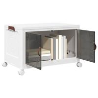 VidaXL Opbergbox stapelbaar met wielen 75 l 64x40x41 cm