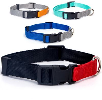 Nobleza Honden klikhalsband - Tweekleurig Nylon - 66 cm
