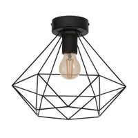 EGLO Tarbes Plafondlamp - E27 - Ø 32,5 cm - Zwart - thumbnail