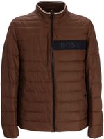 BOSS Darolus logo-print jacket - Marron