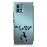 otorola Moto G72 Anti Shock Case Finger Don't Touch My Phone