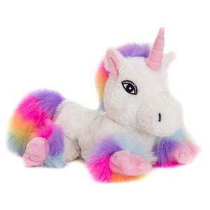 Magnetron knuffel witte unicorn 18 cm