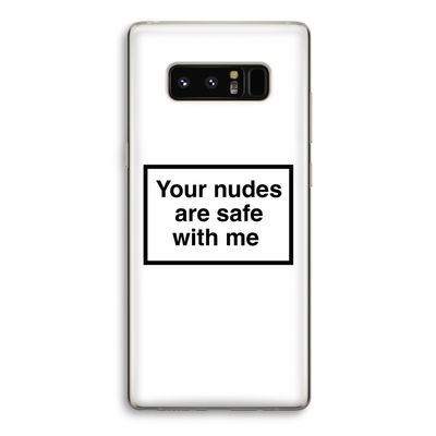 Safe with me: Samsung Galaxy Note 8 Transparant Hoesje