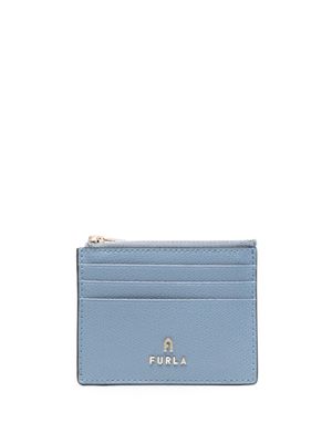 Furla porte-cartes en cuir à logo - Bleu
