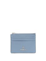 Furla porte-cartes en cuir à logo - Bleu