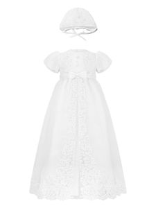 Sarah Louise robe à effet superposé ornée de perles (lot de deux) - Blanc