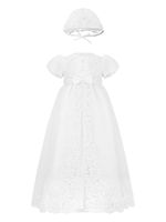 Sarah Louise bead-embellished layered dress (set of two) - Blanc