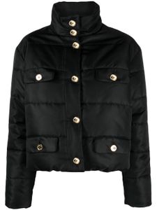 Moschino doudoune à boutonnière - Noir