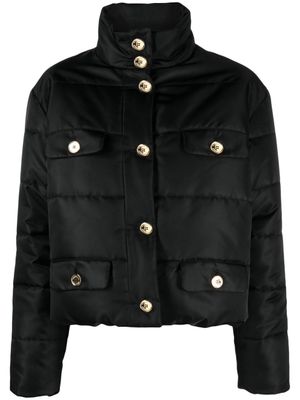 Moschino doudoune à boutonnière - Noir