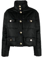 Moschino doudoune à boutonnière - Noir