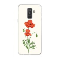 Red poppy: Samsung Galaxy A6 Plus (2018) Transparant Hoesje