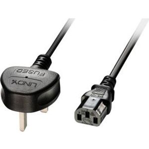 Lindy 30435 5m C13 stekker Zwart electriciteitssnoer