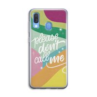 Don't call: Samsung Galaxy A40 Transparant Hoesje