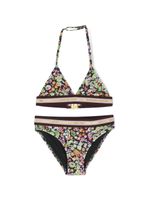 Molo bikini à fleurs - Noir