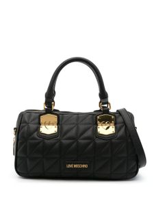 Love Moschino sac à main matelassé à logo - Noir